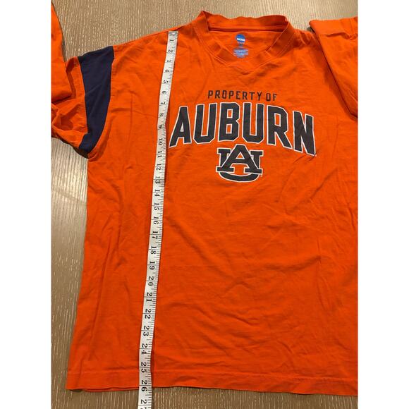 NCAA Auburn Tigers Long Sleeve AU Orange V Neck Cotton Size Large - Picture 3 of 5